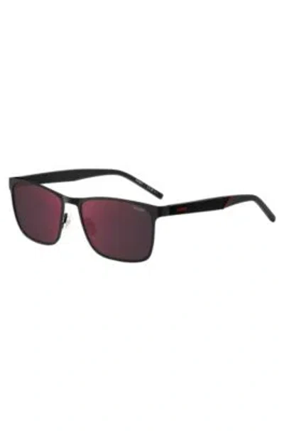 Hugo Boss Black-steel Sunglasses With Textured Temples Men's Eyewear In Assorted-pre-pack