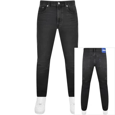 Hugo Blue Ash Jeans Dark Wash Black In Gray