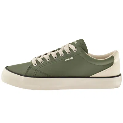 Hugo Blue B Cross Tennis Trainers Dark Green