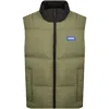 Hugo Blue Bodolino Gilet Open Green In Green