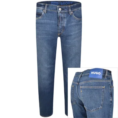 Hugo Blue Brody Jeans Mid Wash Blue