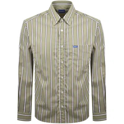 Hugo Blue Ebalto 1 Shirt Green