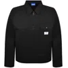 Hugo Blue Ebey Overshirt Black In Black