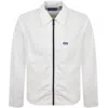 Hugo Blue Eblo Overshirt White In White