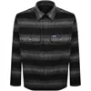Hugo Blue Ebolt Check Overshirt Black In Black