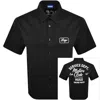 Hugo Blue Ebronn Short Sleeve Shirt Black In Black