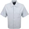 Hugo Blue Ebronn Short Sleeve Shirt Blue In Blue