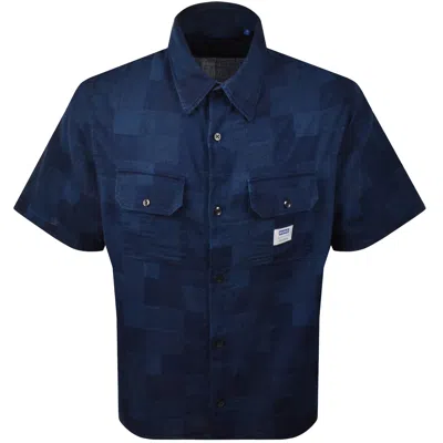 Hugo Blue Ekyno Short Sleeved Shirt Blue