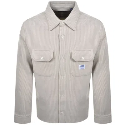 Hugo Blue Ekynone Long Sleeve Shirt Beige