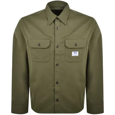 HUGO BLUE HUGO BLUE EKYNONE LONG SLEEVE SHIRT GREEN