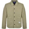 Hugo Blue Esantos Overshirt Beige In Beige