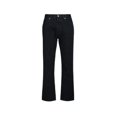 Hugo Blue Jeans Droit En Coton In Black