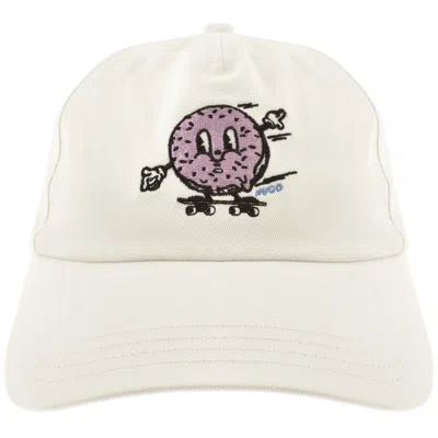 Hugo Blue Jinko Baseball Cap White