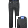 Hugo Blue Jonah Straight Fit Jeans Dark Grey In Grey