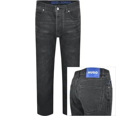 Hugo Blue Jonah Straight Fit Jeans Dark Grey