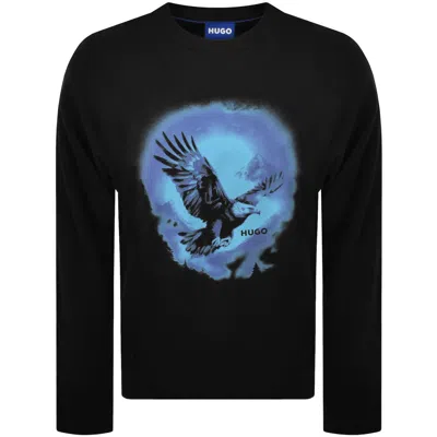 Hugo Blue Nagtox T Shirt Black