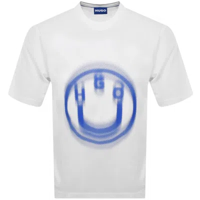 Hugo Blue Nalax T Shirt White