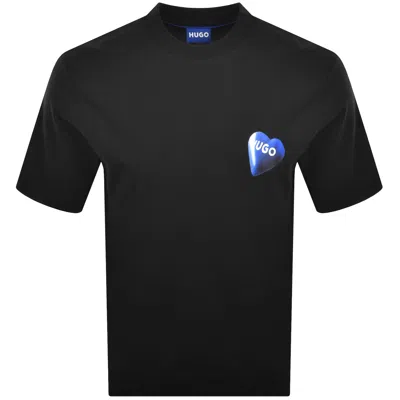 Hugo Blue Nalentino T Shirt Black