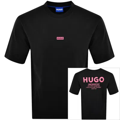 Hugo Blue Nalono T Shirt Black