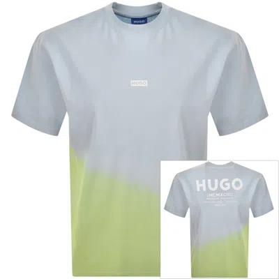 Hugo Blue Nalono T Shirt Blue In Multi