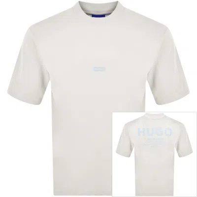 Hugo Blue Nalono T Shirt Cream