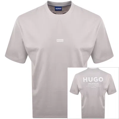 Hugo Blue Nalono T Shirt Pastel Purple