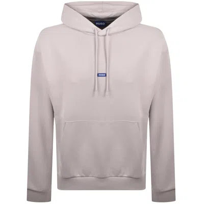 Hugo Blue Nalonso Hoodie Lilac In Gray
