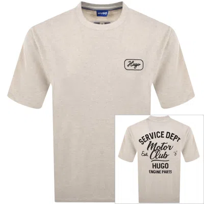 Hugo Blue Nampie T Shirt Beige