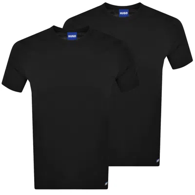 Hugo Blue Naolo 2 Pack T Shirts Black