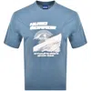 Hugo Blue Napolux T Shirt Blue In Blue