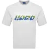 Hugo Blue Napolux T Shirt White In White