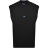 Hugo Blue Navertz Vest Black In Black