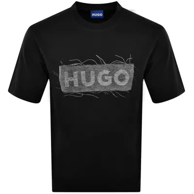 Hugo Blue Naxter T Shirt Black