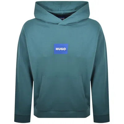 Hugo Blue Nayohood Hoodie Blue In Green
