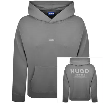 Hugo Blue Nazardo Hoodie Grey In Gray