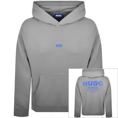 Hugo Blue Nazardo Hoodie Grey In Gray
