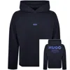 HUGO BLUE HUGO BLUE NAZARDO HOODIE NAVY