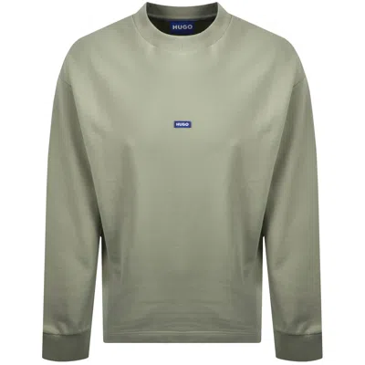 Hugo Blue Nedro Sweatshirt Green In Brown