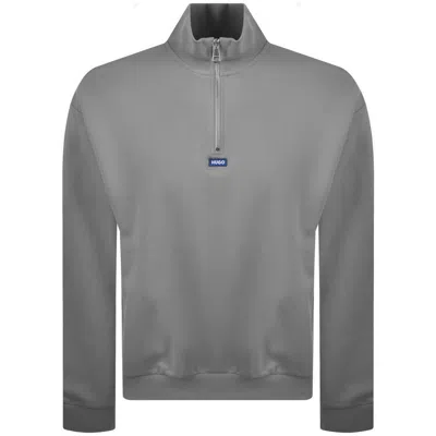 Hugo Blue Neeler Sweatshirt Grey In White