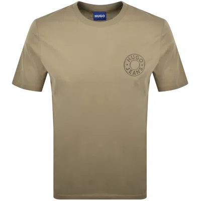 Hugo Blue Nemodo T Shirt Brown