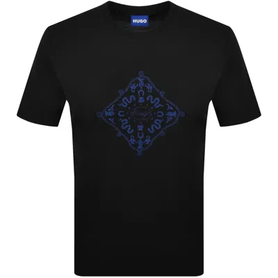 Hugo Blue Nerberri T Shirt Black