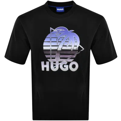 Hugo Blue Neroe Crew Neck T Shirt Black