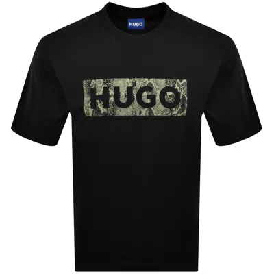 Hugo Blue Nerpient T Shirt Black
