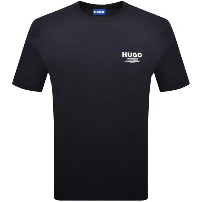 Hugo Blue Nesptee T Shirt Dark Blue