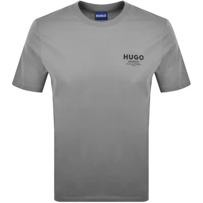 Hugo Blue Nesptee T Shirt Grey In Gray