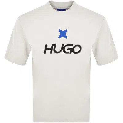 Hugo Blue New Romi T Shirt Cream In White