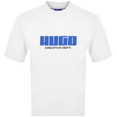 Hugo Blue New Romi T Shirt White