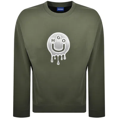 Hugo Blue Newirex Sweatshirt In Green