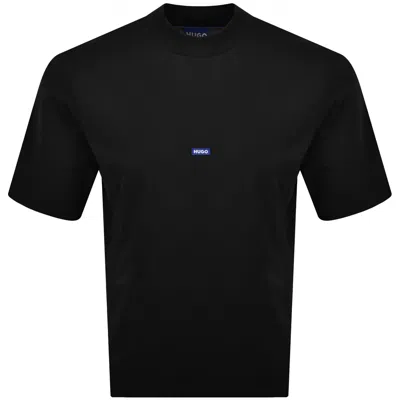 Hugo Blue Nieros Logo T Shirt Black