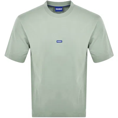 Hugo Blue Nieros Logo T Shirt Green